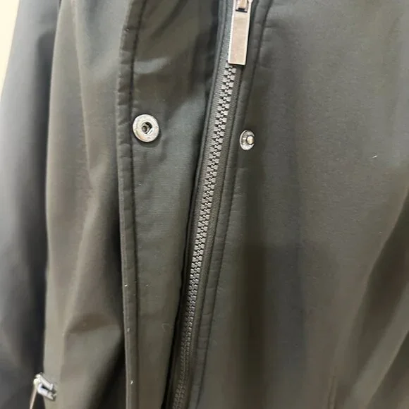 French Connection Softshell Sherpa Lined Hooded Coat Dark Olive Women’s 1X - Picture 11 of 15